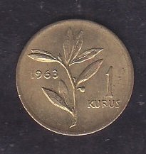 1963 TARİHLİ 1 KURUŞ ÇİLALTI ÇİL