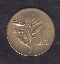 1963 TARİHLİ 1 KURUŞ ÇİLALTI ÇİL