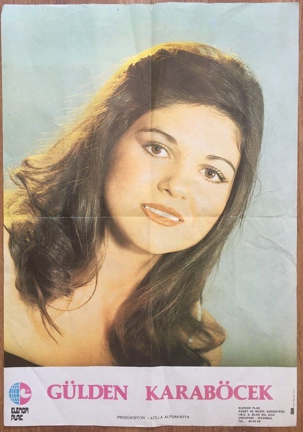 GÜLDEN KARABÖCEK POSTER 56 X 39 CM eski para alan yerler