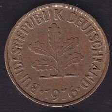 Almanya 5 Pfennig 1976 D