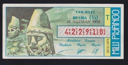1978 29 HAZİRAN TAM BİLET