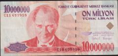 7.Emisyon 10 000 000 Lira C11 677918 Çok Temiz+