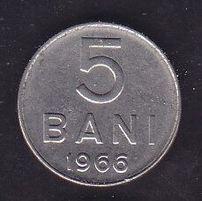 Romanya 5 Bani 1966