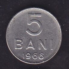 Romanya 5 Bani 1966