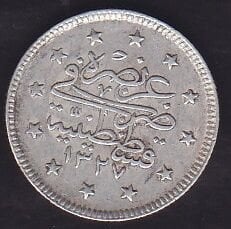 1327/4 Reşat 2 Kuruş Gümüş