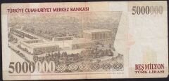 7.Emisyon 5 000 000 Lira D06 392046 Temiz