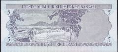6.Emisyon 2.Tertip 5 Lira K77 326236 Çil