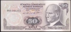 6.Emisyon 1.Tertip 50 Lira H65 341251 Çilaltı Çil