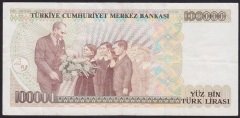 7.EMİSYON 1.TERTİP 100000 LİRA C56 325131 ÇOK TEMİZ