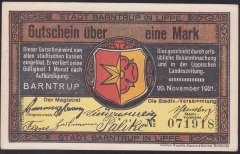 ALMANYA 1 MARK NOTGELD 1921 ÇİL