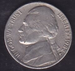 Amerika 5 Cent 1982 P