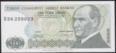 7.Emisyon 1.Tertip 10 Lira B38 259023 Çil