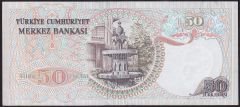 6.Emisyon 1.Tertip 50 Lira H66 672472 Çok Temiz+