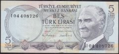 6.EMİSYON 2.TERTİP 5 LİRA I04 408726 ÇİLALTI