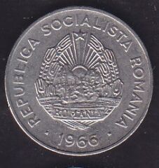 Romanya 15 Bani 1966
