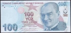 9.Emisyon 100 Lira 5.Tertip H001 691736 Çilaltı Çil