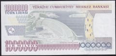 7.Emisyon 3.Tertip 1 000 000 Lira P78 633755 Çilaltı Çil