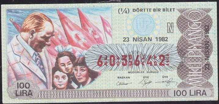 1982 23 Nisan Çeyrek Bilet - N Serisi