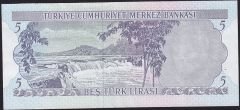 6.Emisyon 2.Tertip 5 Lira K72 114900 Çok Temiz+
