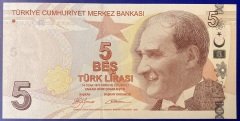 9.Emisyon 1.Tertip 5 Lira A062 613800 Çil