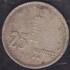 1944 YILI 25 KURUŞ