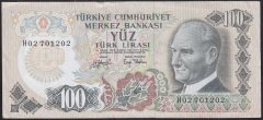 6.EMİSYON 2.TERTİP 100 LİRA H02 701202 ÇÇT