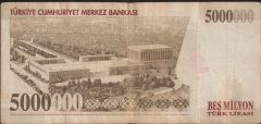 7.Emisyon 5 000 000 Lira G76 616794 Çok Temiz