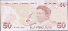 9.Emisyon 7.Tertip 50 Lira F097 469444 Çil