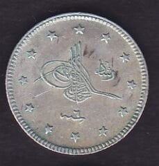 1327/6 Reşat 2 Kuruş Gümüş