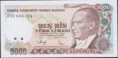 7.Emisyon 4.Tertip 5000 Lira I30 669234 Çil