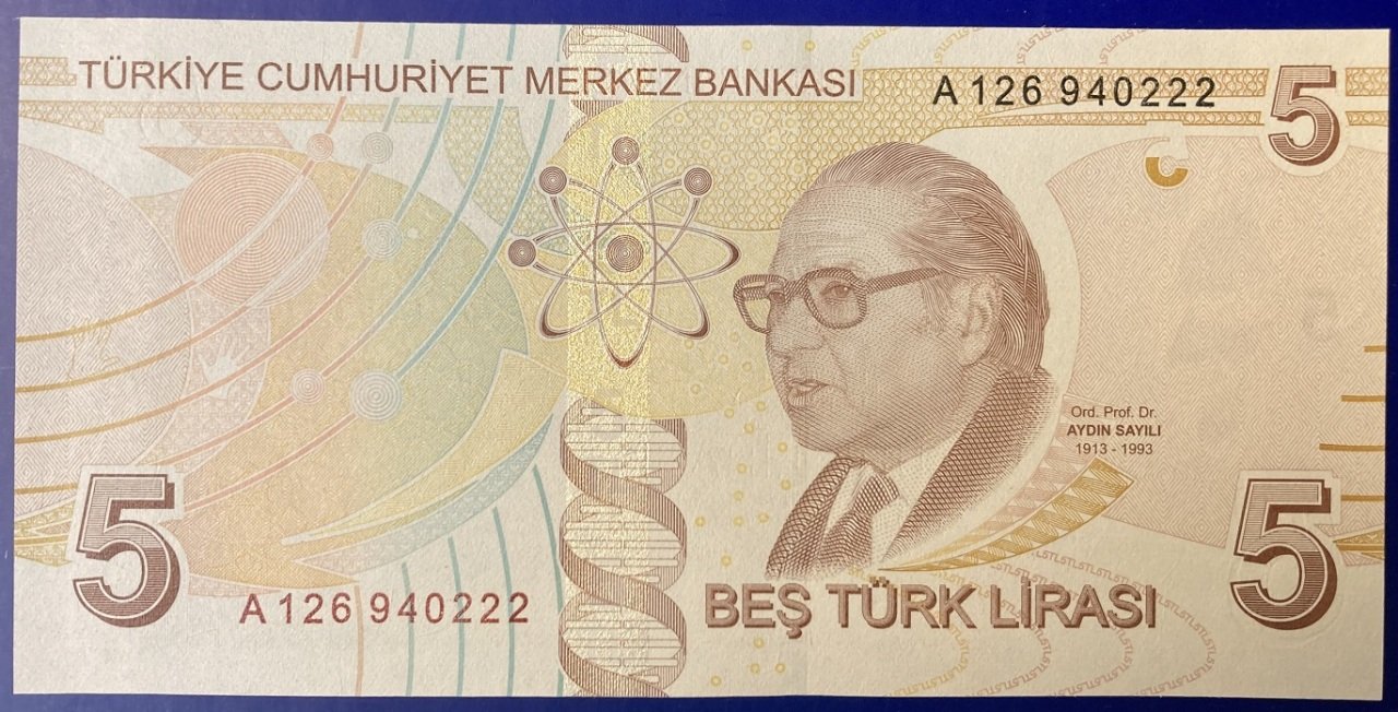 9.Emisyon 1.Tertip 5 Lira A126 940222 Çilaltı Çil
