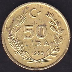 1989 Yılı 50 Lira