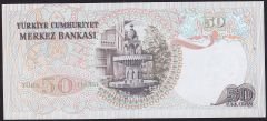 6.Emisyon 1.Tertip 50 Lira H81 800348 Çil
