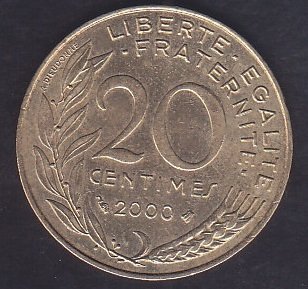 FRANSA 20 CENTİMES 2000