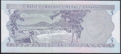 6.EMİSYON 2.TERTİP 5 LİRA H83 439303 ÇİL