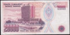 7.Emisyon 1.Tertip 20000 Lira C01 394889 Çok Çok Temiz