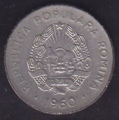 Romanya 25 Bani 1960