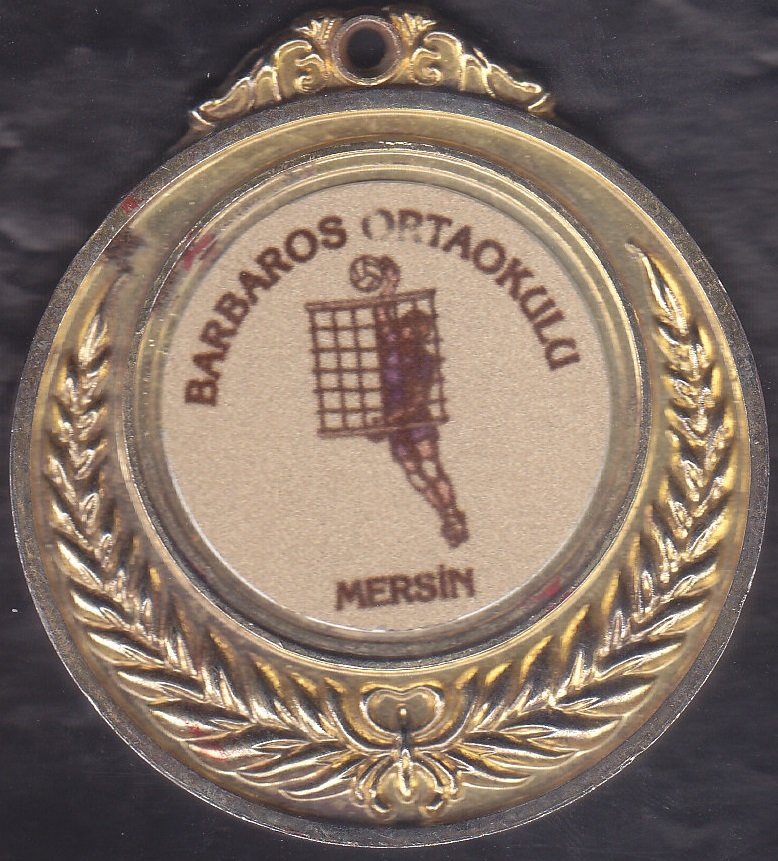 Barbaros Ortaokulu Mersin Madalya 6.5  cm