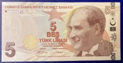 9.Emisyon 1.Tertip 5 Lira A155 539100 Çil