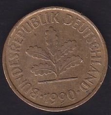 Almanya 5 Pfennig 1990 A