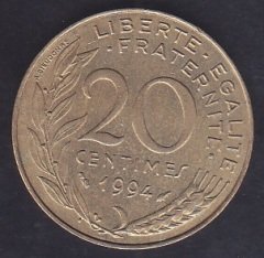 FRANSA 20 CENTİMES 1994