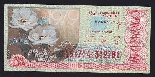 1978 31 ARALIK YARIM BİLET