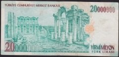 7.EMİSYON 20 000 000 LİRA A70 060286 TEMİZ