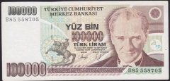7.EMİSYON 1.TERTİP 100000 LİRA B85 558705 ÇÇT