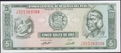 Peru 5 Soles 1974 Çil Pick 99
