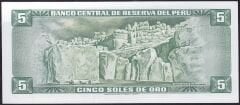 Peru 5 Soles 1974 Çil Pick 99
