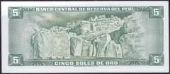 Peru 5 Soles 1974 Çil Pick 99