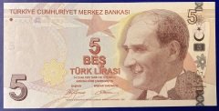 9.Emisyon 1.Tertip 5 Lira A180 445100 Çil