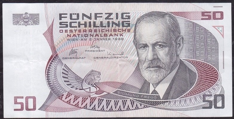 Avusturya 50 Şilin 1986 Çok Çok Temiz