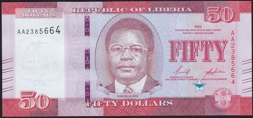 Liberya 50 Dolar 2022 Çil Pick 34